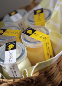 プリンのラベルデザイン