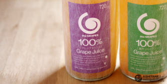 ジュースのラベルデザイン